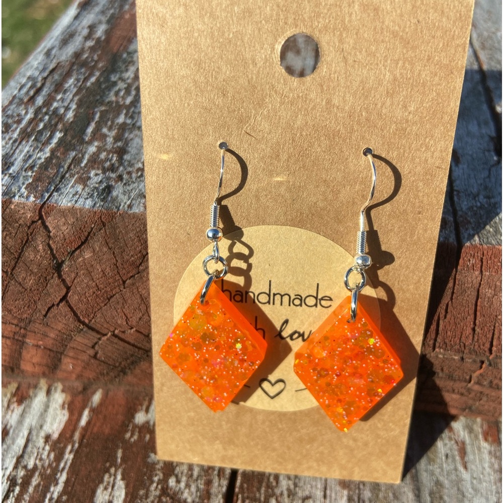 💋2/$14💋 Notorious Neon Handmade Resin Earrings